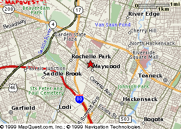 city map of Maywood